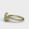 varitsa-jewellers - Single Halo 1.95ct Round Cut Emerald Engagement Ring - 06GG60E